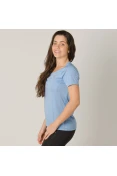CAMISETA NIKE MILER RUNNING TOP FEMININA - Azul celeste CAMISETA NIKE MILER RUNNING TOP FEMININA - Azul celeste