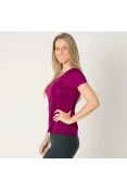 CAMISETA NIKE MILER RUNNING TOP FEMININA - Roxo CAMISETA NIKE MILER RUNNING TOP FEMININA - Roxo