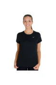 CAMISETA NIKE MILER SS CREW TOP FEMININA - Preto CAMISETA NIKE MILER SS CREW TOP FEMININA - Preto