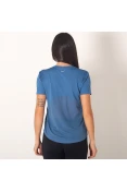 CAMISETA NIKE MILER TOP SS HBR FEMININA - Azul CAMISETA NIKE MILER TOP SS HBR FEMININA - Azul