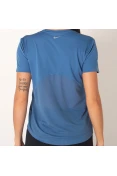 CAMISETA NIKE MILER TOP SS HBR FEMININA - Azul CAMISETA NIKE MILER TOP SS HBR FEMININA - Azul