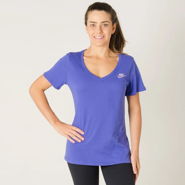 CAMISETA NIKE NSW TEE VNK FUTURA FEMININA - Azul