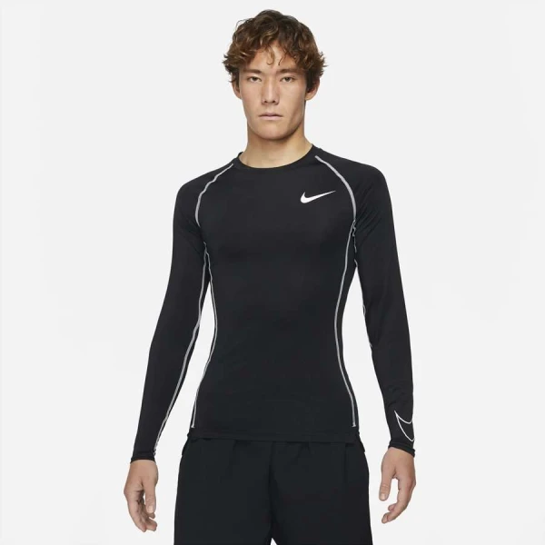 CAMISETA NIKE PRO DRI-FIT MANGA LONGA MASCULINA - Preto