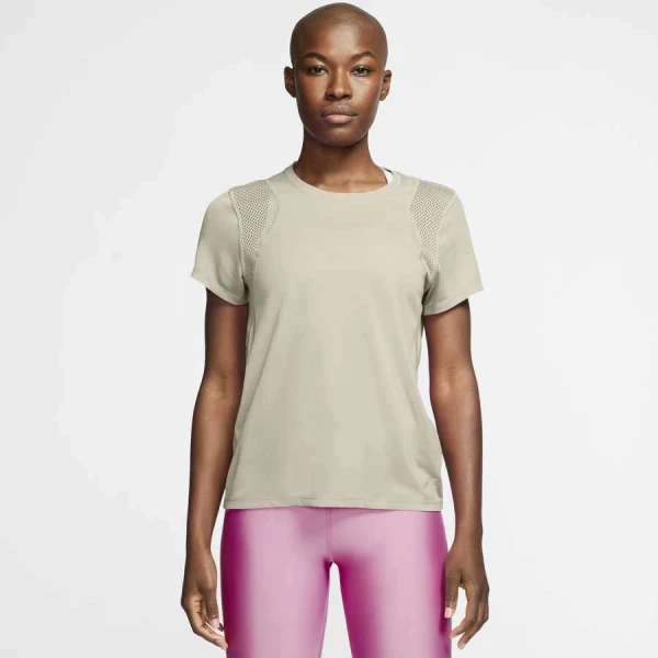 CAMISETA NIKE RUN FEMININA - Bege