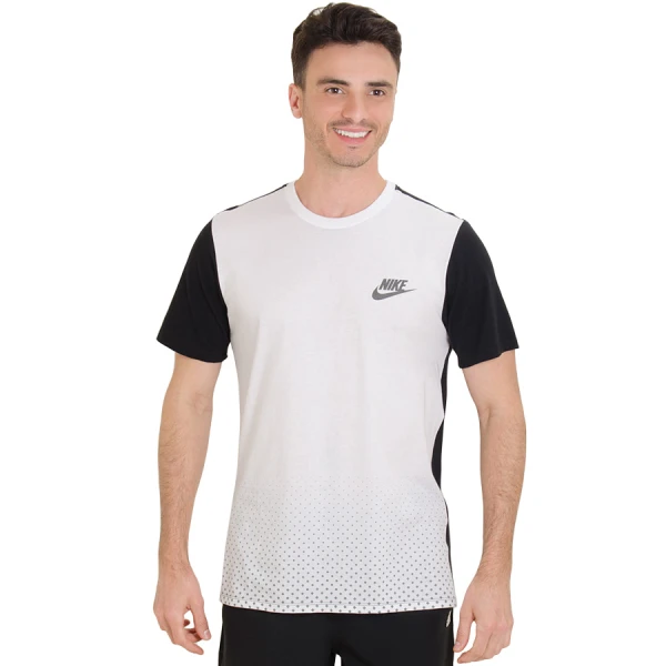 CAMISETA NIKE SPORTSWEAR ADVANCED 15 MASCULINA - Branco/preto