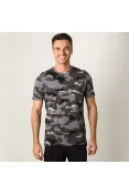 CAMISETA NIKE SPORTSWEAR CAMO MASCULINA - Grafite