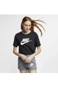 CAMISETA NIKE SPORTSWEAR ESSENTIAL FEMININA - Preto CAMISETA NIKE SPORTSWEAR ESSENTIAL FEMININA - Preto