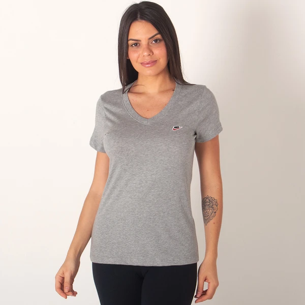 CAMISETA NIKE SPORTSWEAR GRAPHIC FEMININA - Cinza