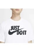 CAMISETA NIKE SPORTSWEAR JUST DO IT MASCULINA - Branco/preto CAMISETA NIKE SPORTSWEAR JUST DO IT MASCULINA - Branco/preto