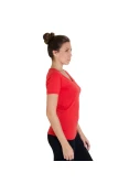 CAMISETA NIKE TEE MID 5 EMBRD SWOOSH FEMININA - Vermelho CAMISETA NIKE TEE MID 5 EMBRD SWOOSH FEMININA - Vermelho