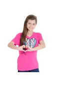 CAMISETA NIKE V NECK FREE HEART TEE INFANTIL - Pink/azul CAMISETA NIKE V NECK FREE HEART TEE INFANTIL - Pink/azul