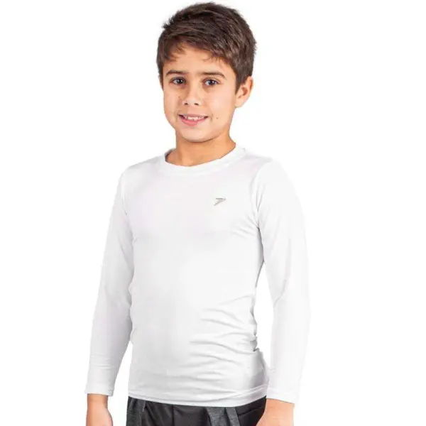 CAMISETA POKER TÉRMICA SKIN INFANTIL III MANGA LONGA - Branco