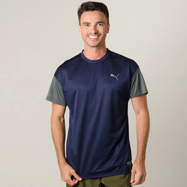 CAMISETA PUMA A.C.E SS MASCULINA - Marinho/grafite