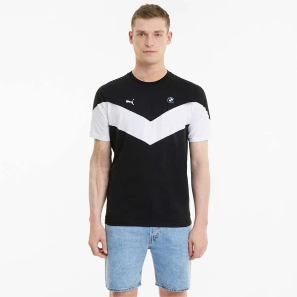 CAMISETA PUMA BMW MASCULINA - Preto/branco