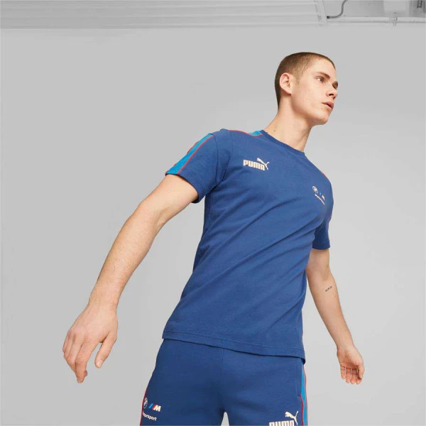 CAMISETA PUMA BMW MT7 TEE MASCULINO - Azul