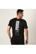 CAMISETA PUMA BRAND PLACED MASCULINA - Preto CAMISETA PUMA BRAND PLACED MASCULINA - Preto