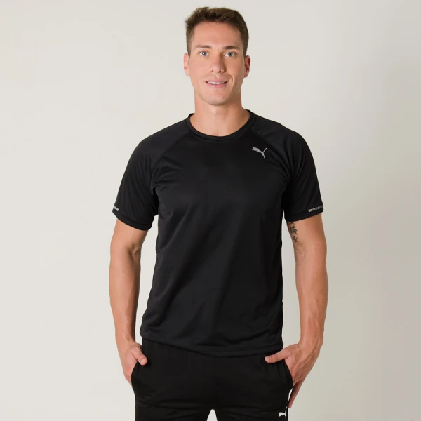 CAMISETA PUMA CORE RUN S/S TEE MASCULINA - Preto