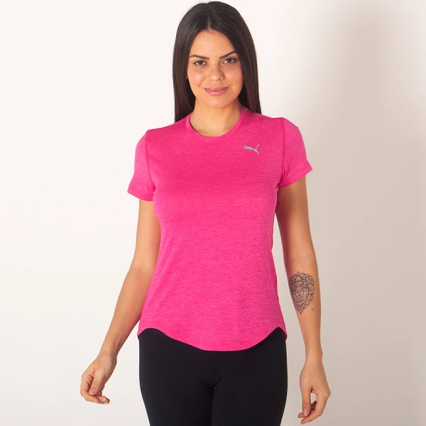 CAMISETA PUMA EPIC HEATHER S/S TEE FEMININA - Rosa