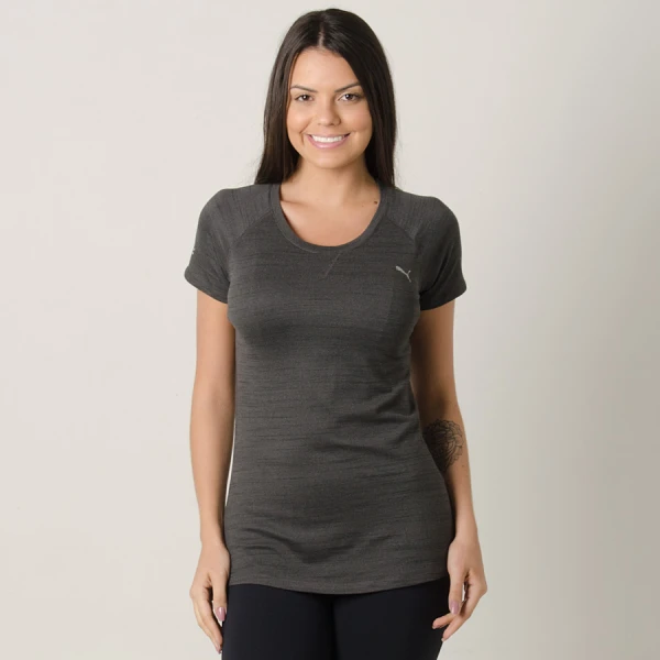 CAMISETA PUMA EPIC SS TEE FEMININA - Chumbo