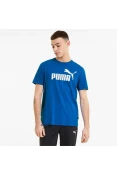 CAMISETA PUMA ESS LOGO TEE MASCULINA - Azul