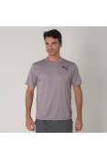 CAMISETA PUMA ESSENTIAL PURETECH HEATHER MASCULINA - Grafite CAMISETA PUMA ESSENTIAL PURETECH HEATHER MASCULINA - Grafite
