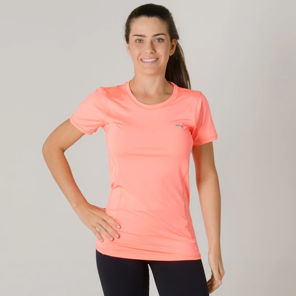 CAMISETA PUMA ESSENTIAL TEE FEMININA - Salmao