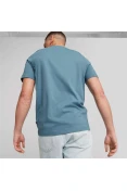 CAMISETA PUMA ESSENTIALS+ 2 COLOUR LOGO MASCULINA - Azul/branco CAMISETA PUMA ESSENTIALS+ 2 COLOUR LOGO MASCULINA - Azul/branco