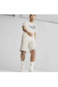 CAMISETA PUMA ESSENTIALS+ 2 COLOUR LOGO MASCULINA - Bege CAMISETA PUMA ESSENTIALS+ 2 COLOUR LOGO MASCULINA - Bege