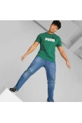 CAMISETA PUMA ESSENTIALS+ 2 COLOUR LOGO MASCULINA - Verde/branco CAMISETA PUMA ESSENTIALS+ 2 COLOUR LOGO MASCULINA - Verde/branco
