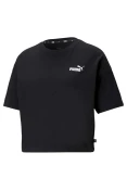 CAMISETA PUMA ESSENTIALS CROPPED SMALL LOGO FEMININO - Preto