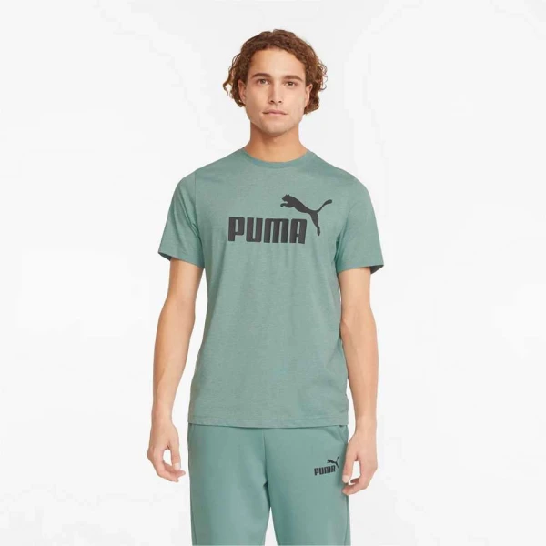 CAMISETA PUMA ESSENTIALS HEATHER MASCULINA - Verde
