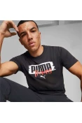 CAMISETA PUMA PERFORMANCE GRAPHIC SS MASCULINA - Preto CAMISETA PUMA PERFORMANCE GRAPHIC SS MASCULINA - Preto