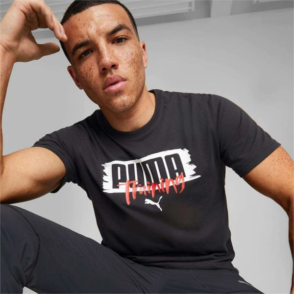 CAMISETA PUMA PERFORMANCE GRAPHIC SS MASCULINA - Preto