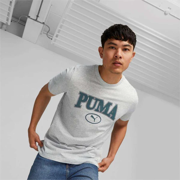 CAMISETA PUMA PUMA SQUAD TEE MASCULINA - Cinza