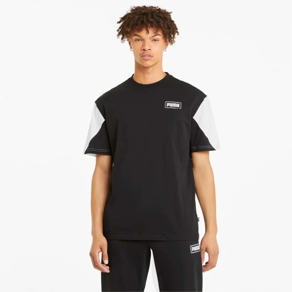 CAMISETA PUMA REBEL ADVANCED TEE MASCULINO - Preto/branco