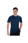 CAMISETA PUMA RUNNING S/S TEE MASCULINA - Marinho/laranja
