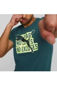 CAMISETA PUMA SLOGAN CAT TEE MASCULINA - Verde CAMISETA PUMA SLOGAN CAT TEE MASCULINA - Verde