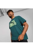 CAMISETA PUMA SLOGAN CAT TEE MASCULINA - Verde CAMISETA PUMA SLOGAN CAT TEE MASCULINA - Verde
