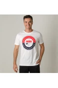 CAMISETA PUMA SP EXECUTION MASCULINA - Branco CAMISETA PUMA SP EXECUTION MASCULINA - Branco