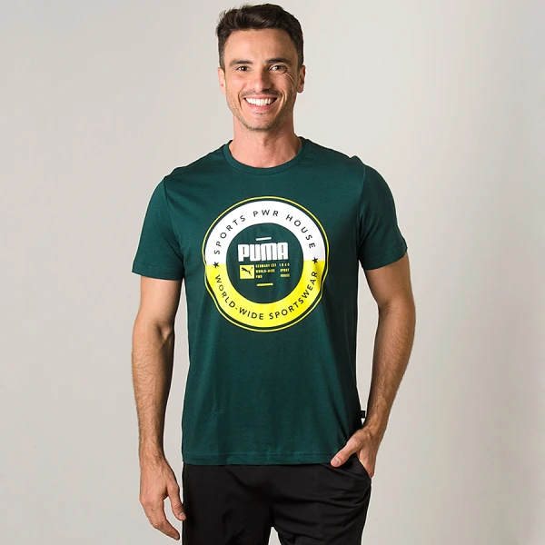 CAMISETA PUMA SP EXECUTION MASCULINA - Verde