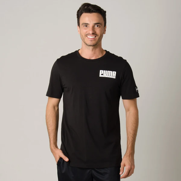 CAMISETA PUMA STYLE ATHLETICS MASCULINA - Preto