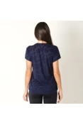 CAMISETA PUMA TRANSITION BURN OUT TEE FEMININA - Marinho CAMISETA PUMA TRANSITION BURN OUT TEE FEMININA - Marinho