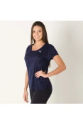 CAMISETA PUMA TRANSITION BURN OUT TEE FEMININA - Marinho CAMISETA PUMA TRANSITION BURN OUT TEE FEMININA - Marinho