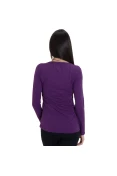 CAMISETA RAINHA LEGERÍSSIMO MANGA LONGA FEMININA - Roxo CAMISETA RAINHA LEGERÍSSIMO MANGA LONGA FEMININA - Roxo