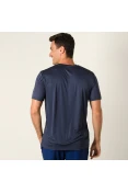 CAMISETA SPEEDO BASIC INTERLOCK UV50 MASCULINA - Marinho CAMISETA SPEEDO BASIC INTERLOCK UV50 MASCULINA - Marinho