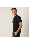 CAMISETA SPEEDO BASIC INTERLOCK UV50 MASCULINA - Preto CAMISETA SPEEDO BASIC INTERLOCK UV50 MASCULINA - Preto