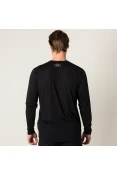 CAMISETA UNDER ARMOUR STREAKER MANGA LONGA MASCULINA - Preto CAMISETA UNDER ARMOUR STREAKER MANGA LONGA MASCULINA - Preto
