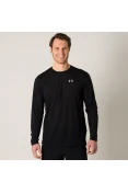 CAMISETA UNDER ARMOUR STREAKER MANGA LONGA MASCULINA - Preto CAMISETA UNDER ARMOUR STREAKER MANGA LONGA MASCULINA - Preto