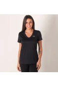 CAMISETA UNDER ARMOUR TECH FEMININA - Preto CAMISETA UNDER ARMOUR TECH FEMININA - Preto