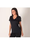 CAMISETA UNDER ARMOUR TECH FEMININA - Preto CAMISETA UNDER ARMOUR TECH FEMININA - Preto